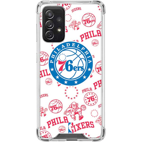 NBA Philadelphia 76ers Blast Galaxy A72 5G Clear Case